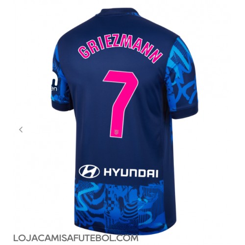 Camisa de Futebol Atletico Madrid Antoine Griezmann #7 Equipamento Alternativo 2024-25 Manga Curta